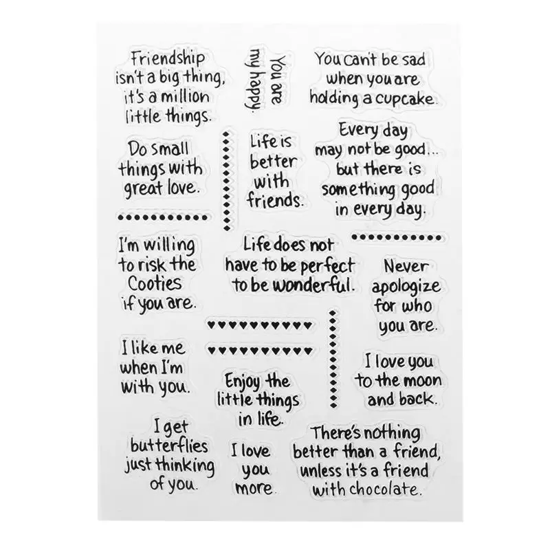 

C90C Красивая силиконовая прозрачная печать для самостоятельного оформления фотоальбомов