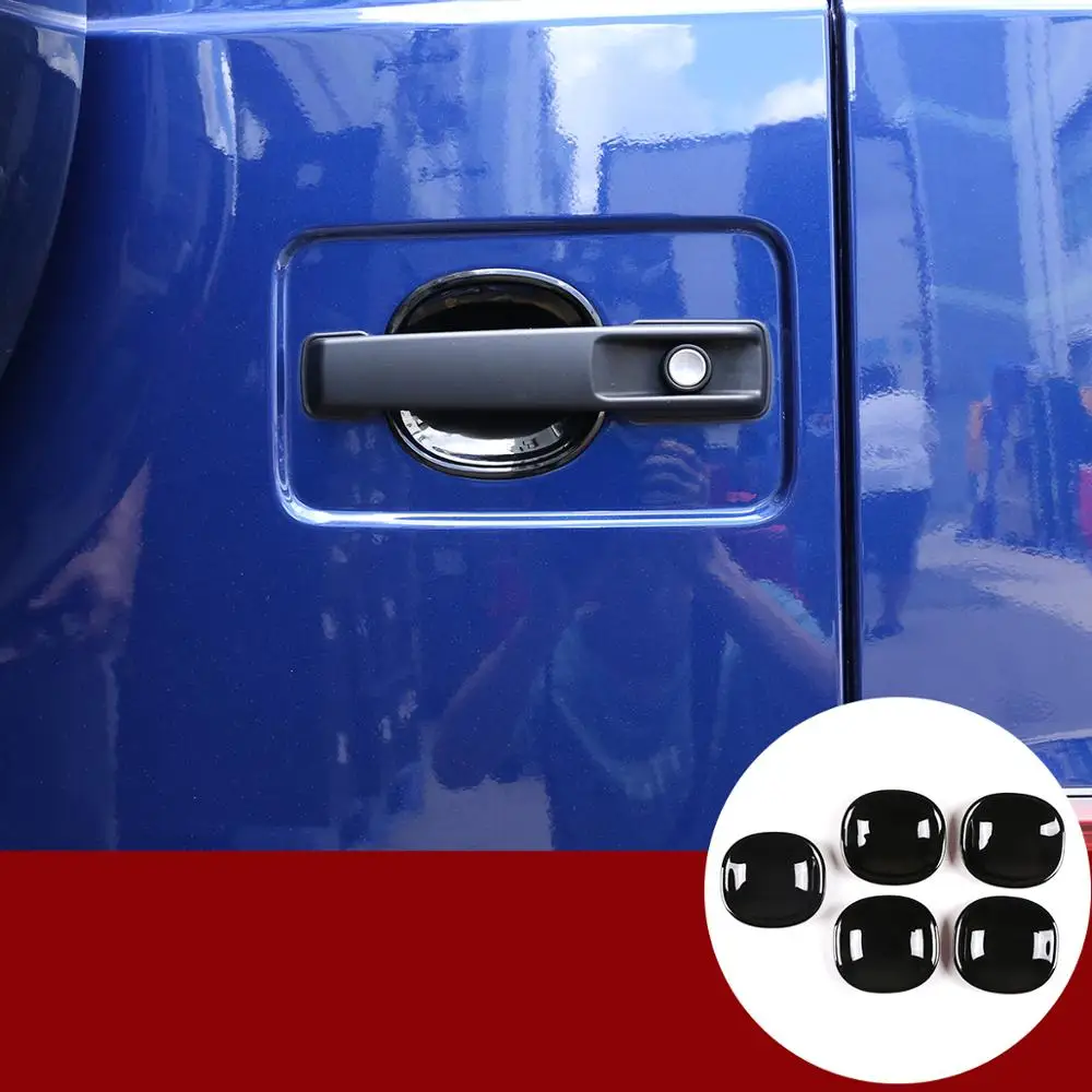 

For Mercedes Benz G Class W463 G350 2019 2020 ABS Black/Carbon Fiber texture Car Door Bowl Cover Trim Car Exterior Accessories