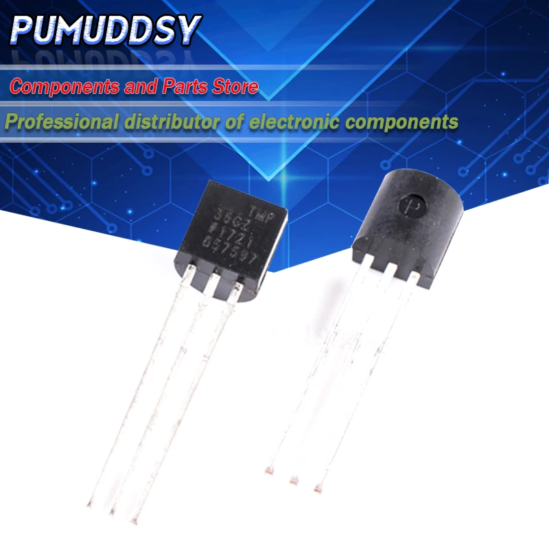5 шт. TMP36 TMP36GT9 TMP36GT9Z TO92 IC | Электронные компоненты и принадлежности