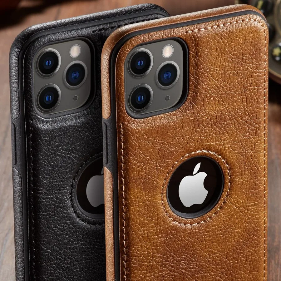 Чехол для iPhone 11 Pro 12 Max роскошный винтажный Тонкий чехол накладка из искусственной