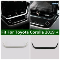 lapetus carbon fiber matte accessories for toyota corolla 2019 2022 air conditioning outlet vent cover stickers trim 1pcs