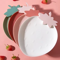 strawberry shape dried fruit plate simple modern fruit plate household snack plate candy melon seeds dried fruit plate plate