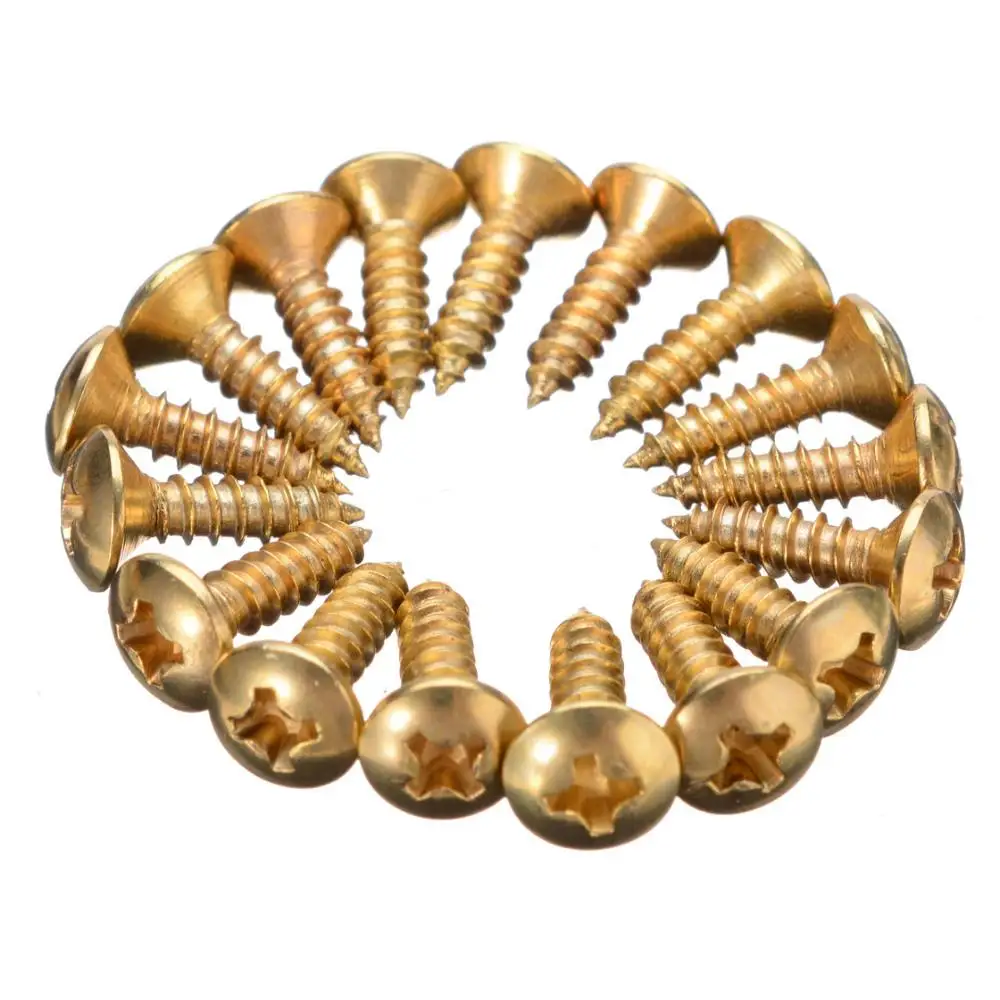 50 шт. металлические винты для электрогитары|Детали и аксессуары гитар| |