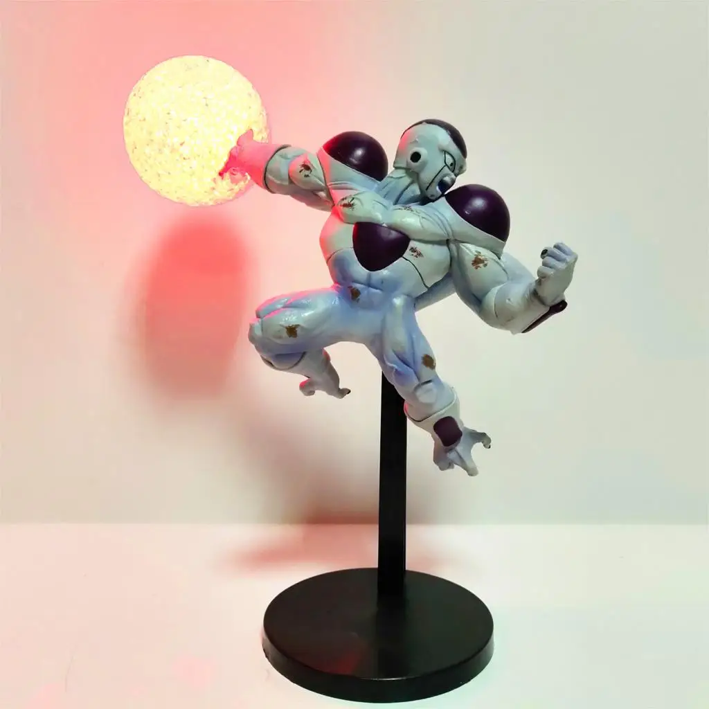 

Anime Figures Dragon Ball Z Freeza Toys Bulb Power Light Model Action Figurals Frieza Table Led Decor Home Doll Brinquedos Figma
