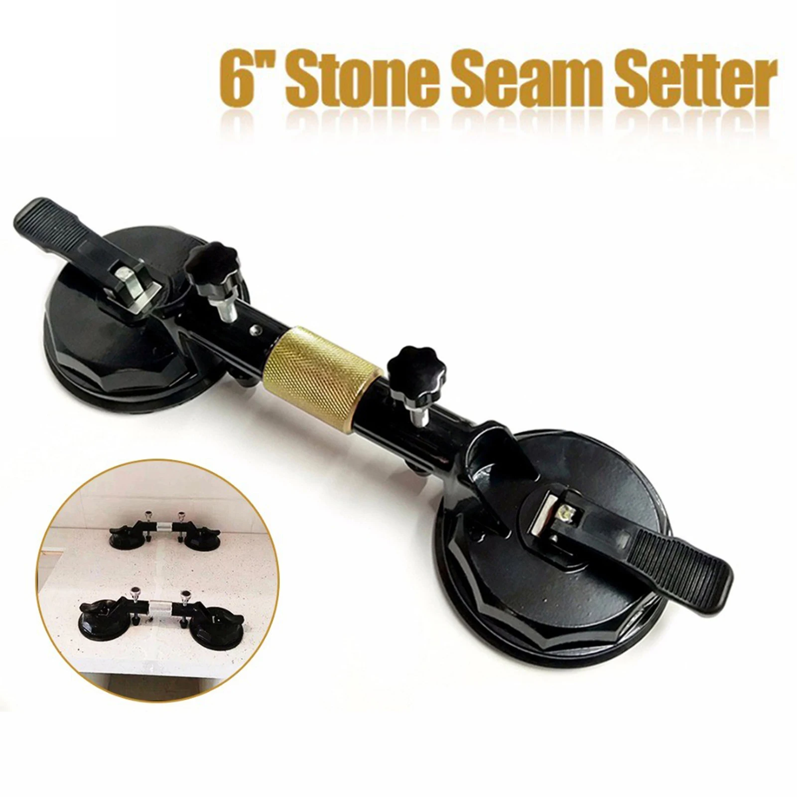 

Adjustable Suction Cup Stone Seam Setter for Pulling and Aligning Tiles Flat Surfaces CFE
