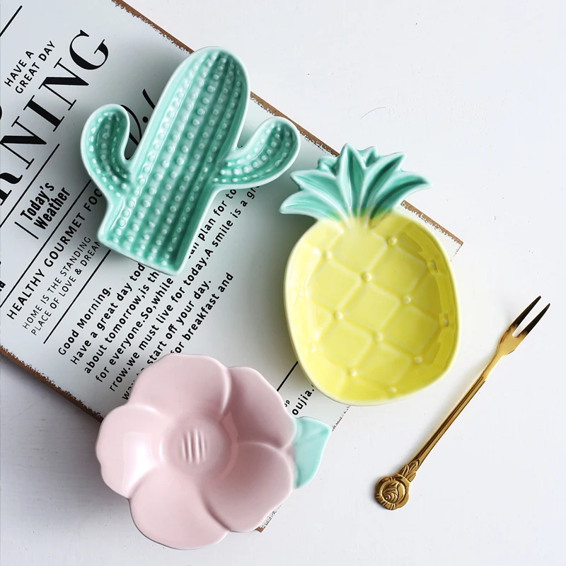 Творческий Керамика Ананасовое блюдо чаша Дим фруктов для дома ресторана в