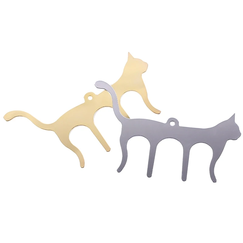 2Pc Metal Music Book Clips Sheet Page Holder For Stands Cute Cat Shaped Bookmark |