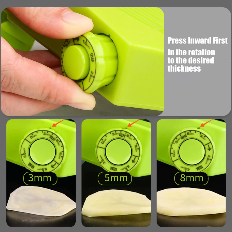 Многофункциональная Регулируемая овощерезка 5 в 1 ручная для картофеля терка