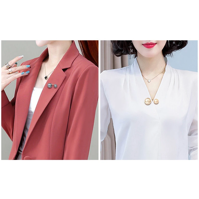 2 шт. Женская Брошь юбка на талии с перламутровыми пуговицами одним словом Pin