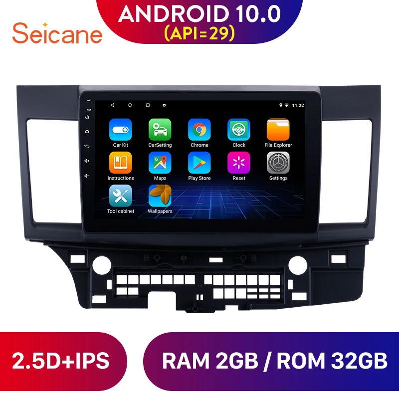Автомагнитола Seicane Android 10 0 GPS-навигация радио плеер для Mitsubishi Lancer-ex 2008-2014 г.