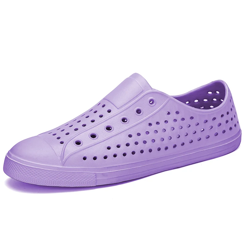 All Purple Летние шлепанцы; женские открытые Вьетнамки; дышащая повседневная обувь; женские пляжные сандалии; парные Сабо; Zapatos De Mujer - Цвет: All Purple