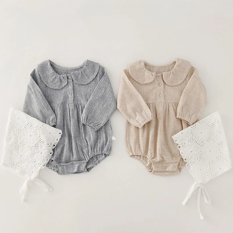 

Одежда для маленьких девочек; Модные комбинезоны с длинными рукавами для маленьких девочек; Хлопковый комбинезон с изображением листьев ло...