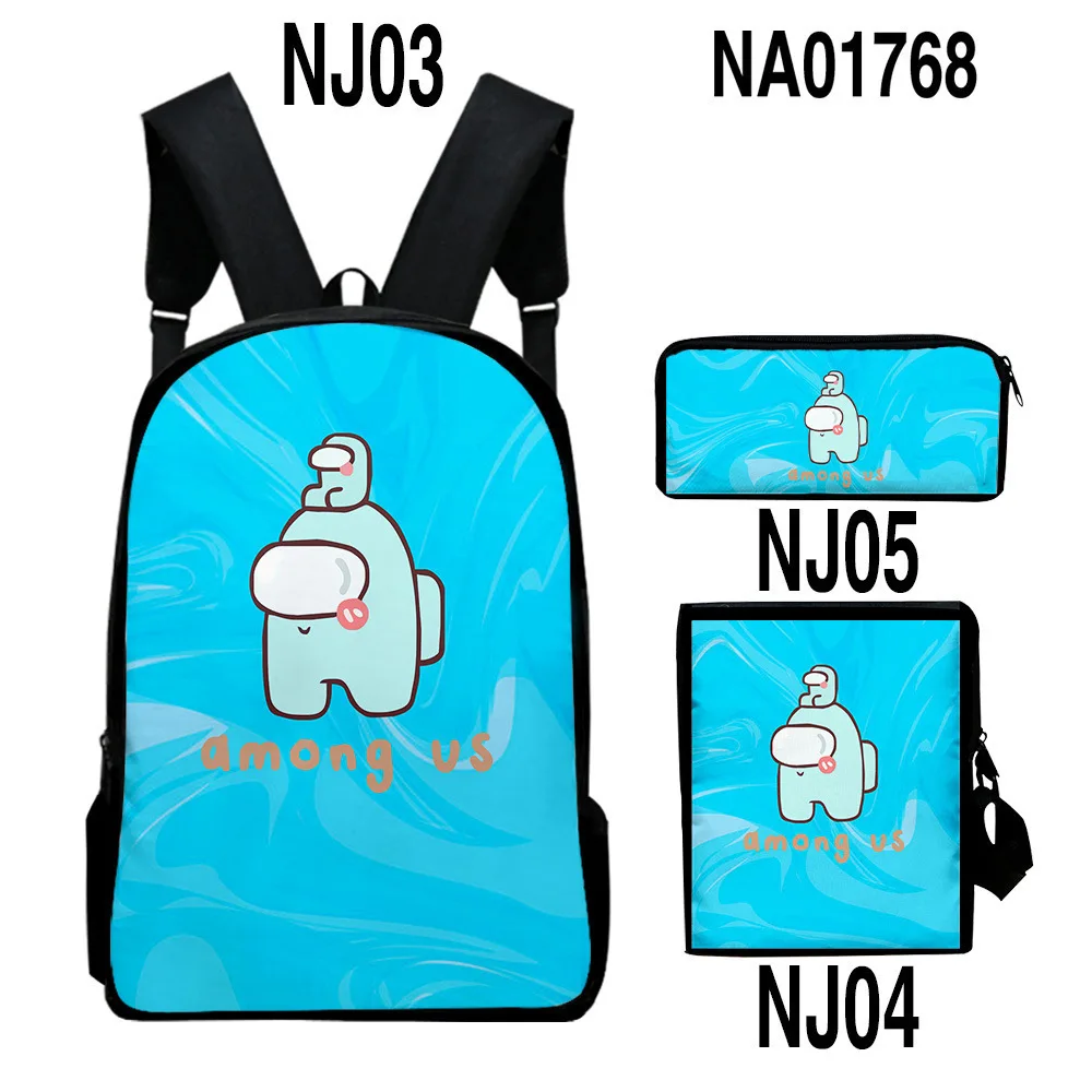 

Among Us Backpacks High Quality School Bags For Teenage Girls Boys Travel Bag Shoulder 3 Pieces Set Bag