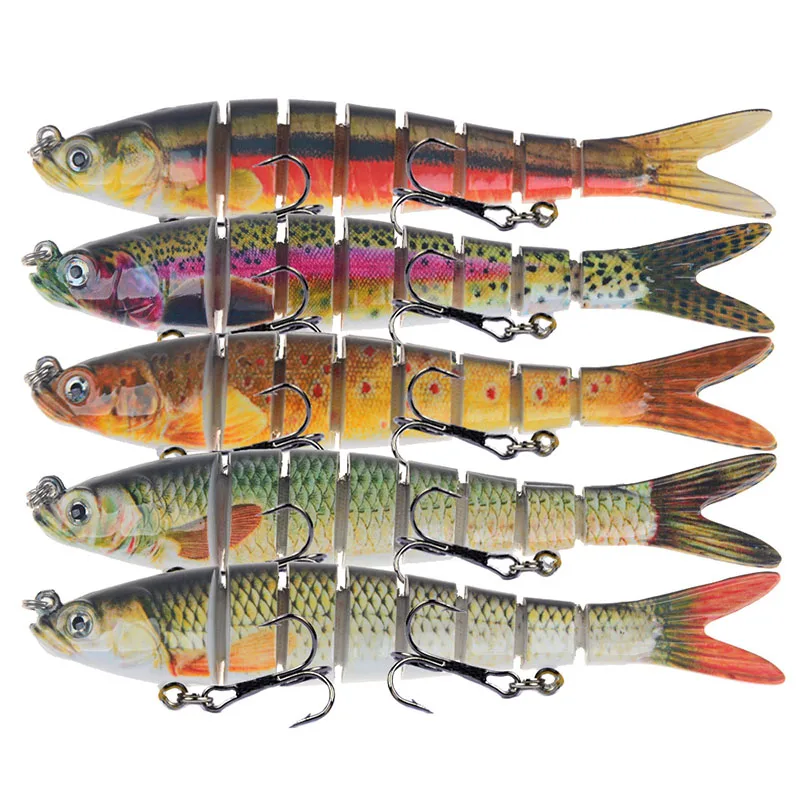 

3D Eyes Freshwater High Quality Plastic Hard Bait 135mm/27g Artificial Bionic Multi-Section Professional Fishing Lure Hard Bait