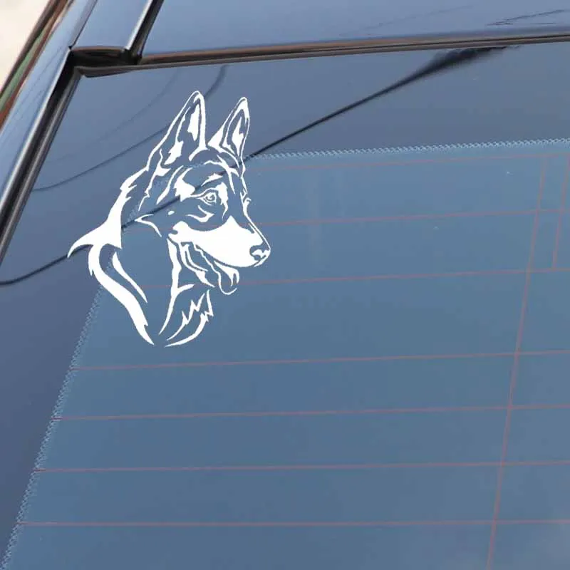 

15cmx11cm Cute german shepherd Vinyl Car stickers Decals Motorcycle Accessories Car-Window Decorative Goods