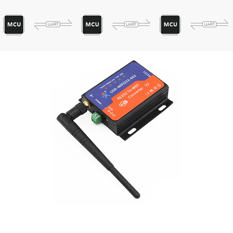 Q063 USR WIFI232 602V2 Серийный RS232 к беспроводной/WIFI 802 11 B/G/N конвертер сервера встроенный