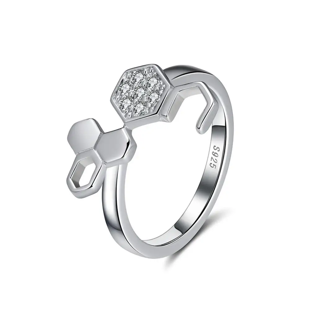 ORSA JEWELS Аутентичные 925 серебряные браслеты для женщин с узором в виде сот, брендовые серебряные женские ювелирные изделия для вечеринки SB32 - Цвет камня: SR94