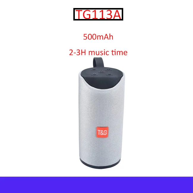 TG113A GRAY T& G беспроводной динамик 10 Вт портативный наружный динамик 360 стерео Бумбокс Система домашнего кинотеатра громкий динамик Поддержка FM TF карта бумбокс - Цвет: TG113A GRAY