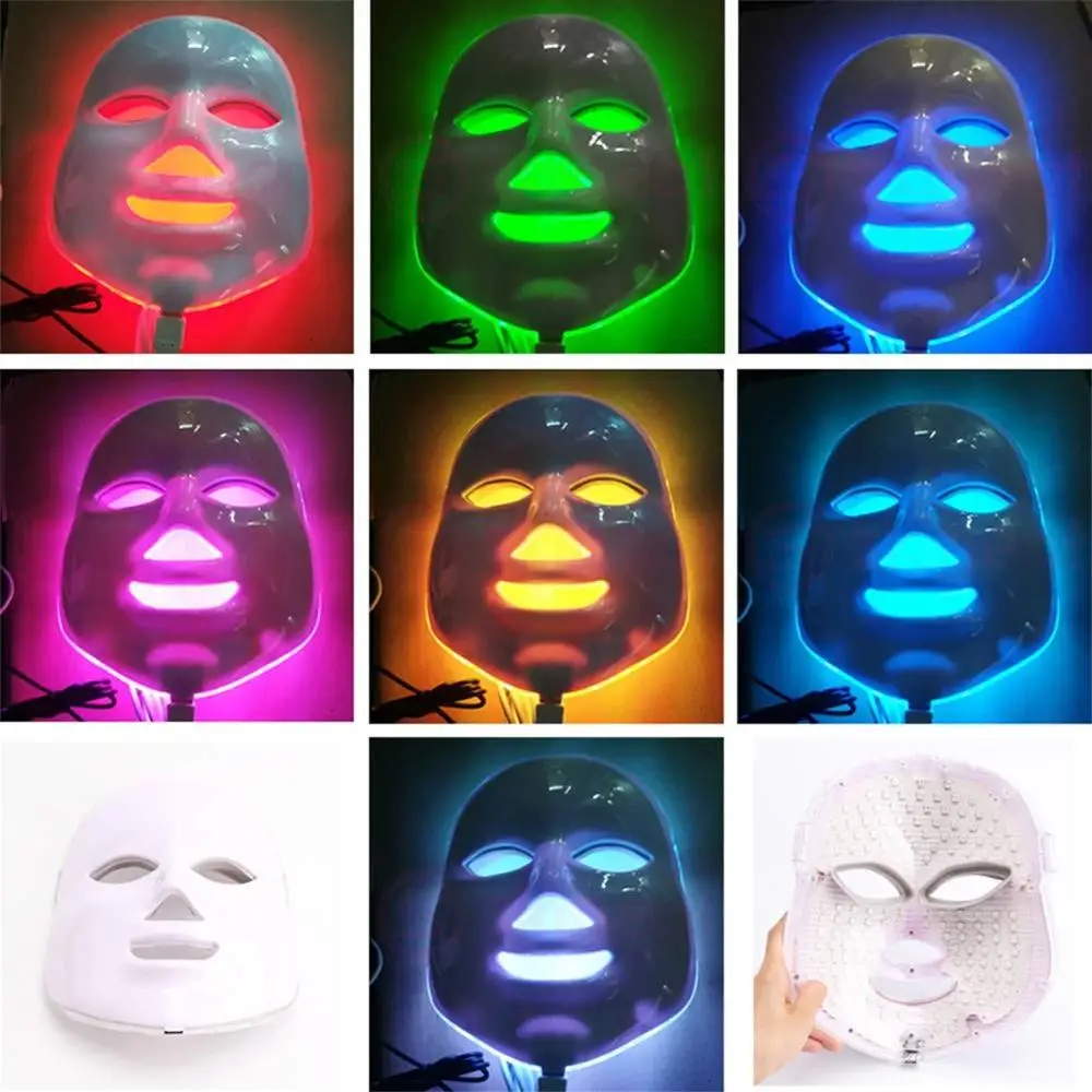 

Led Mask Photon 7 Colors Skin Rejuvenation Anti Wrinkle Acne Photon Therapy Salon tool Electric LED Facial Mask Beauty Device