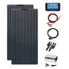 12 V 24V набор солнечных панелей 240w гибкий модуль 2 шт 120 w 18 v солнечные панели для RV caravan лодки автомобиля батареи 12 v Мощность