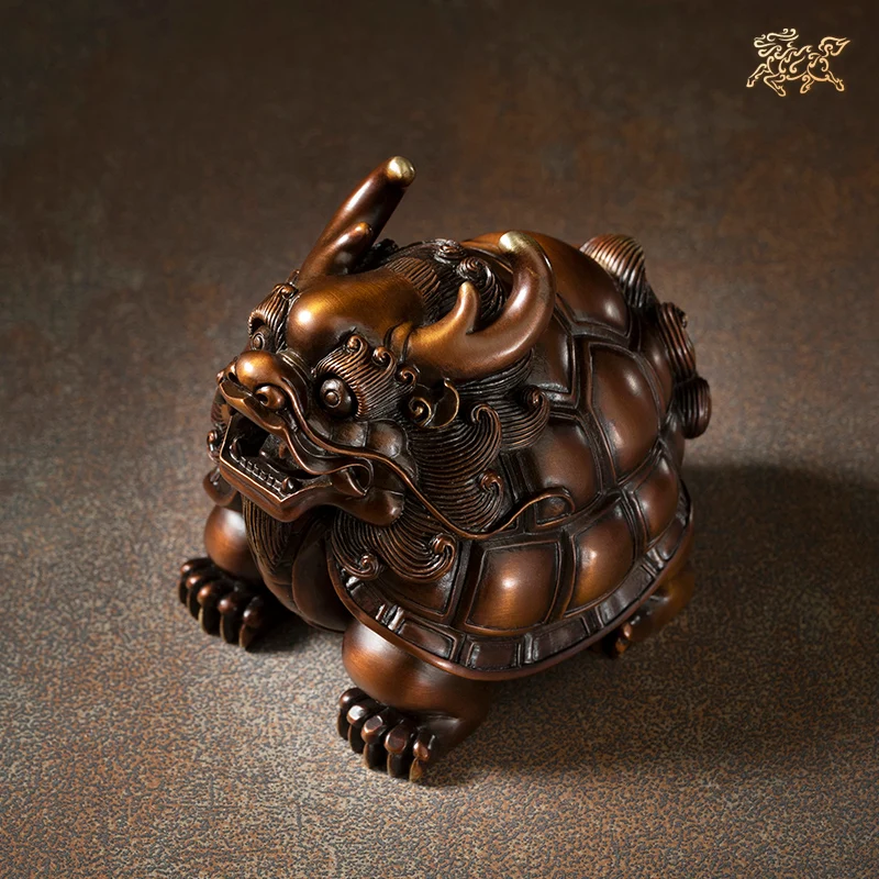 

Медные украшения Wangcai, медная черепаха дракона, медные поделки, украшения для дома, украшения для дома, домашний декор
