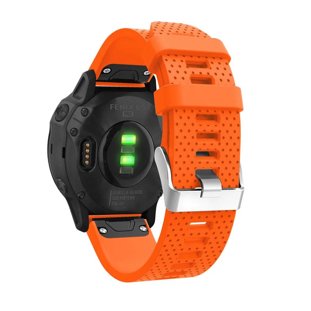 20 мм ремешок для часов Garmin Fenix 6S часы с быстрым выпуском легко подходят силиконовый ремешок на запястье ремни для Garmin Fenix 5s Plus ремень