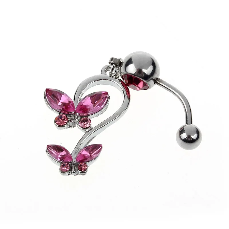 Стильные Ювелирные колокольчики со стразами бабочка болтающаяся подвеска