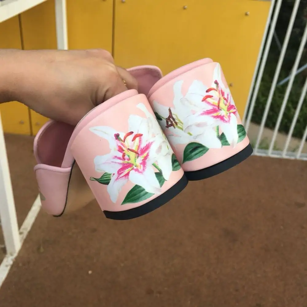 2019 г. розовые брендовые летние туфли из натуральной кожи шлепанцы с открытой