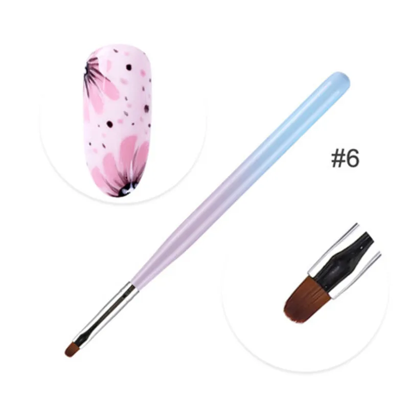 8 Styles Nail Art Stripes lines liner Image Painting Brush Acrylic Powder UV GEL Extension Builder Drawing Pen