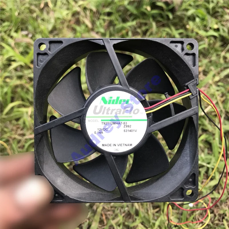 Новый Nidec 9025 12V 0.14A T92T12MHA7 53 Z992 3 жильный немой вентилятор охлаждения 2000 об/мин 35CFM