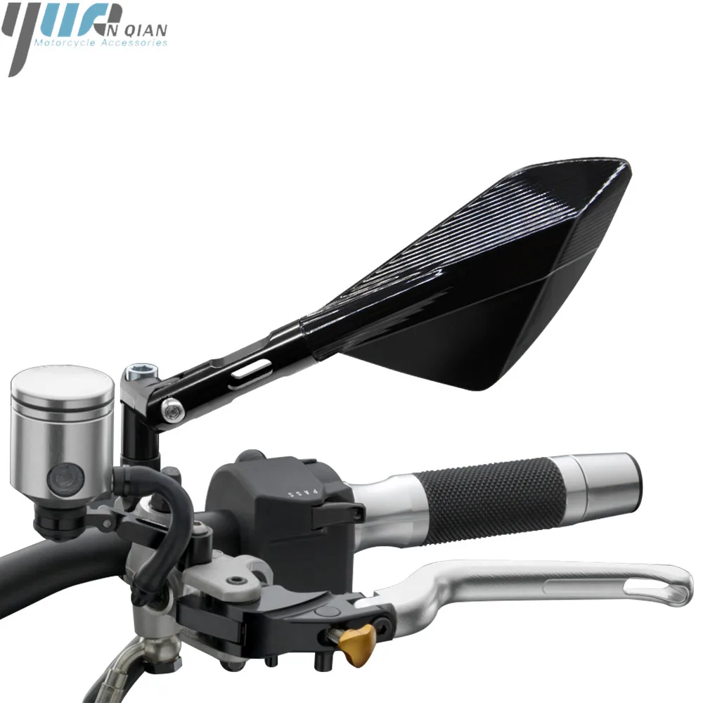 CNC зеркало мотоцикла Зеркала заднего вида голубое стекло для Yamaha R1 R3 R6 R125 FZ6 FZ1 FAZER XV