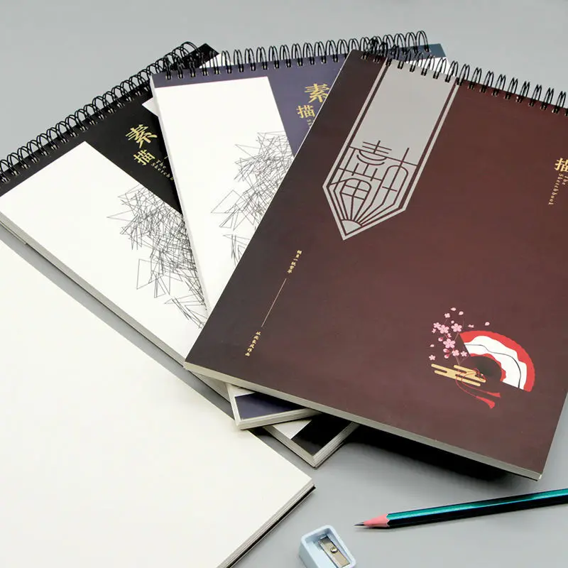 

Yisuremia Chinoise Thickened Paper Sketch Book Art Drawing Painting Book Loose-Leaf Blank Graffiti Sketchbooks School Stationery