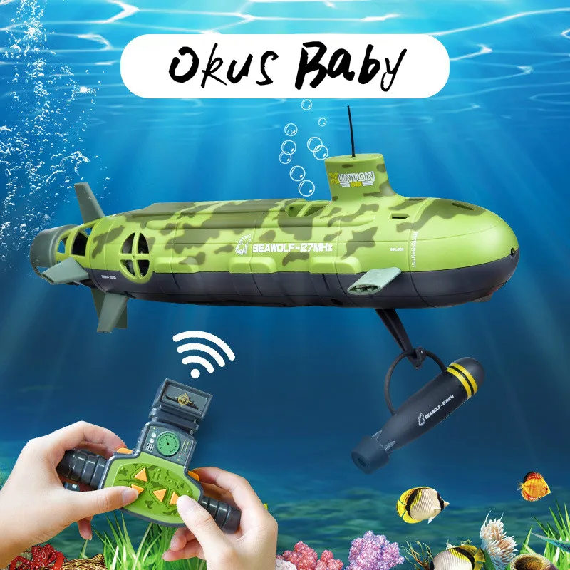 Подводная лодка Seawolf, радиоуправляемая подводная лодка с пультом дистанционного управления, 6 каналов, 35 см, радиоуправляемая подводная лодка с ядерным питанием, детская игрушка, 2021