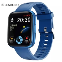 senbono 1 69inch men smart watch hd sports fitness heart rate monitor wristwatch ip68 waterproof smartwatch women drop shipping