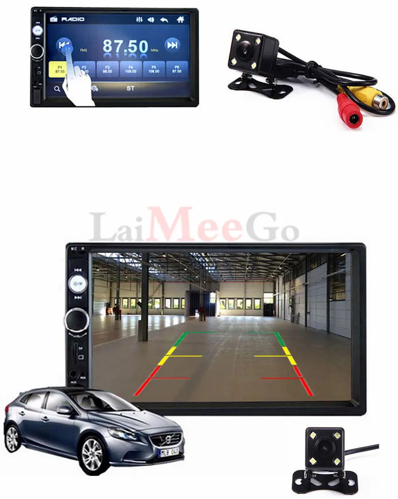 Автомагнитола MP5 плеер 2Din 7023B MirrorLink Bluetooth 7 ''сенсорный экран мультимедийный FM