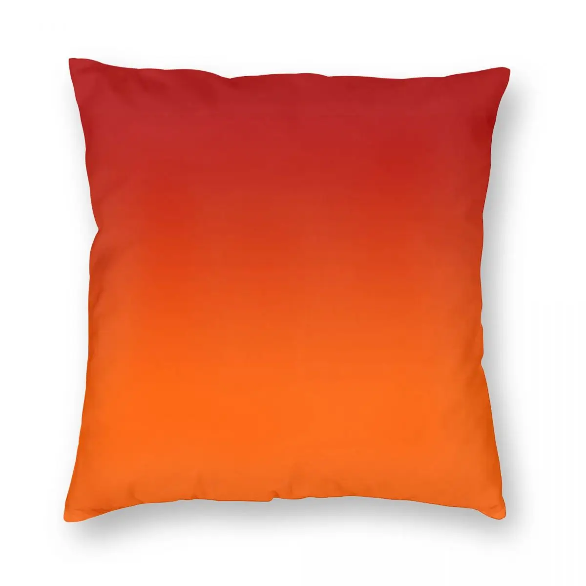 

Red To Orange Ombre Square Pillowcase Polyester Linen Velvet Printed Zip Decor Pillow Case Sofa Cushion Cover 18"