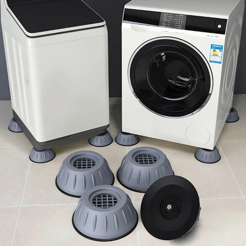 

4pcs Universal Anti Vibration Feet Pads Washing Machine Rubber Mat Anti-Vibration Pad Dryer Refrigerator Base Fixed Non-Slip Pad