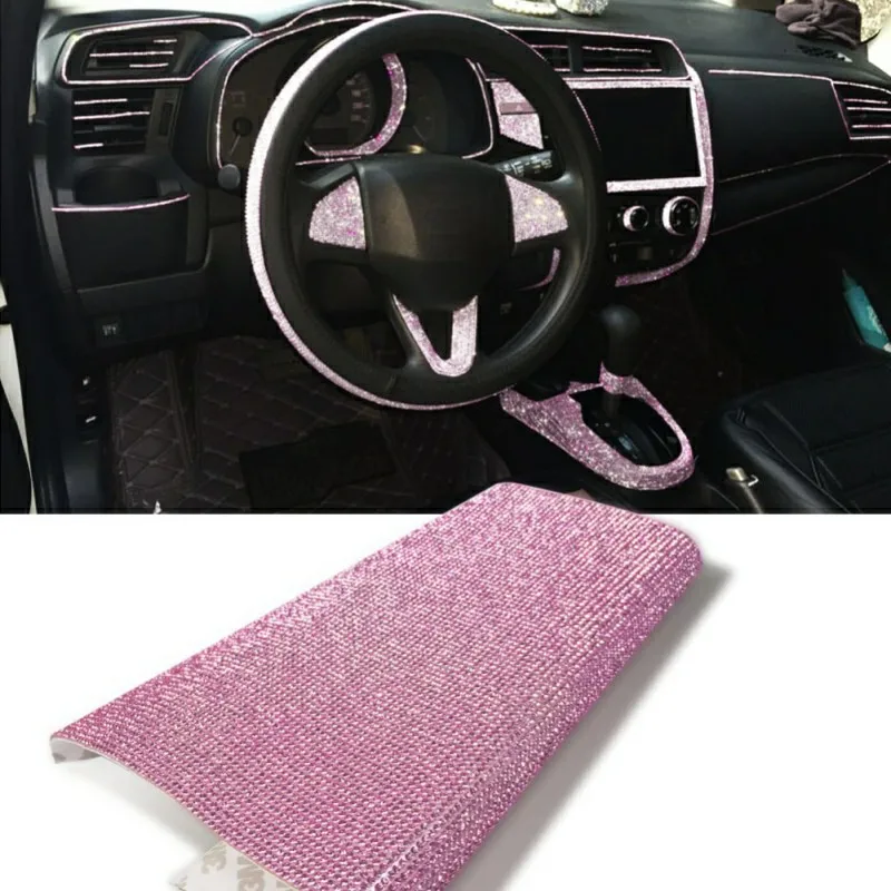 Блестящий Кристалл горный хрусталь DIY Наклейка для автомобиля авто украшение