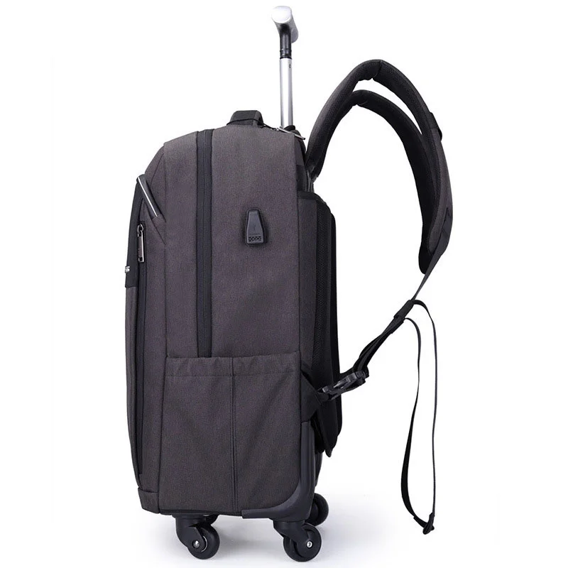 Men Women Travel Case on Wheels Trolley Cabina Carry On Rolling Baggage Backpack | Багаж и сумки