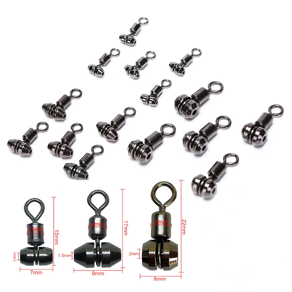 

10Pcs Fishing Swivels Stainless Steel Connector Rotatable Hook For Feeder Carp Fishing Tackle Tool Accessories Pesca