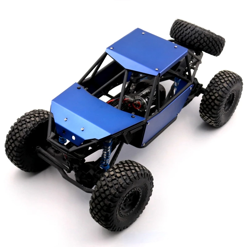 

4Pcs Metal Body Guard Protective Armor with Aluminum Front & Rear Shock Tower Hoops Bracket Shock Absorbers Mount