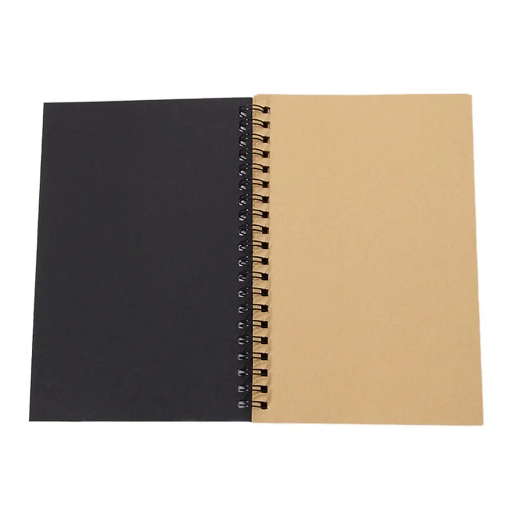 

Vintage Kraft Paper Sketchbook Doodle Blank Notebook Creative Coil Notebook Creative Drawing Painting Notebook