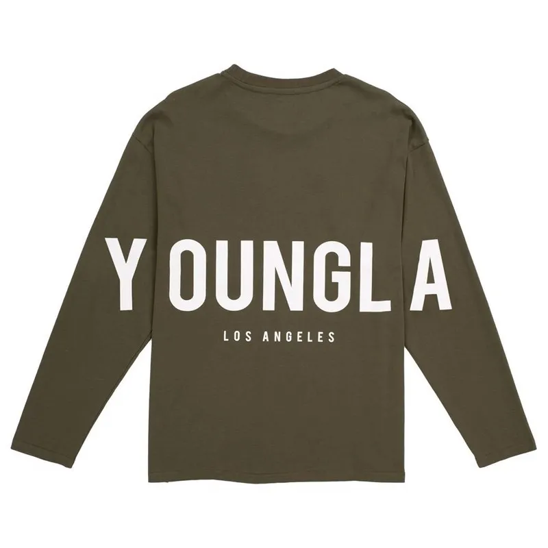 

Spring Fitness Long-Sleeved Men's Loose Stretch Training Clothes Sweater Brothers Running Sportswear Cotton Bottoming Shirt