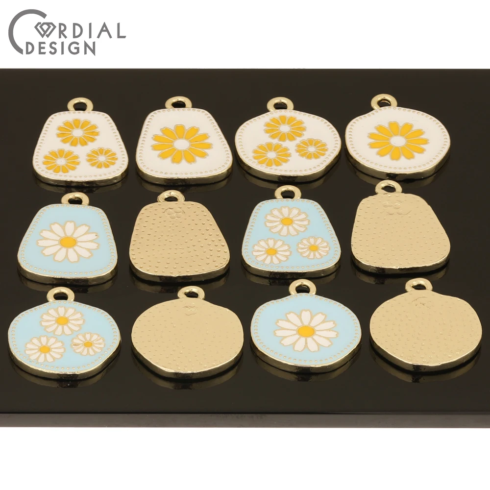 

Cordial Design 100Pcs Jewelry Accessories/Paint Effect/Charms/Flower Shape/Earring Pendant/Hand Made/Jewelry Findings Components