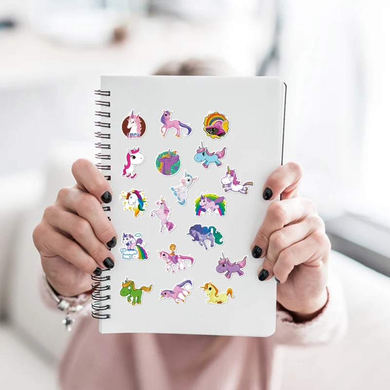 

50Pcs/Set Cute Animal Waterproof Graffiti Sticker for Unicorn Stickers Cartoon Luggage Bike Notebook Laptop Decals Decoration