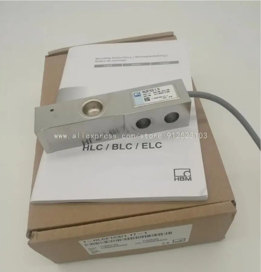 

HLCB1C3/1.1T HLCB1C3/2.2T HBM Load Cell Weighing Sensors New & Original