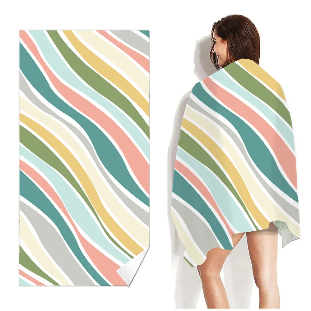 

1 Pcs Quicky-dry Microfiber Bath Towels 80*160cm Beach Towel Large Sport Towels Camping Accessories Swimming Surf Towels