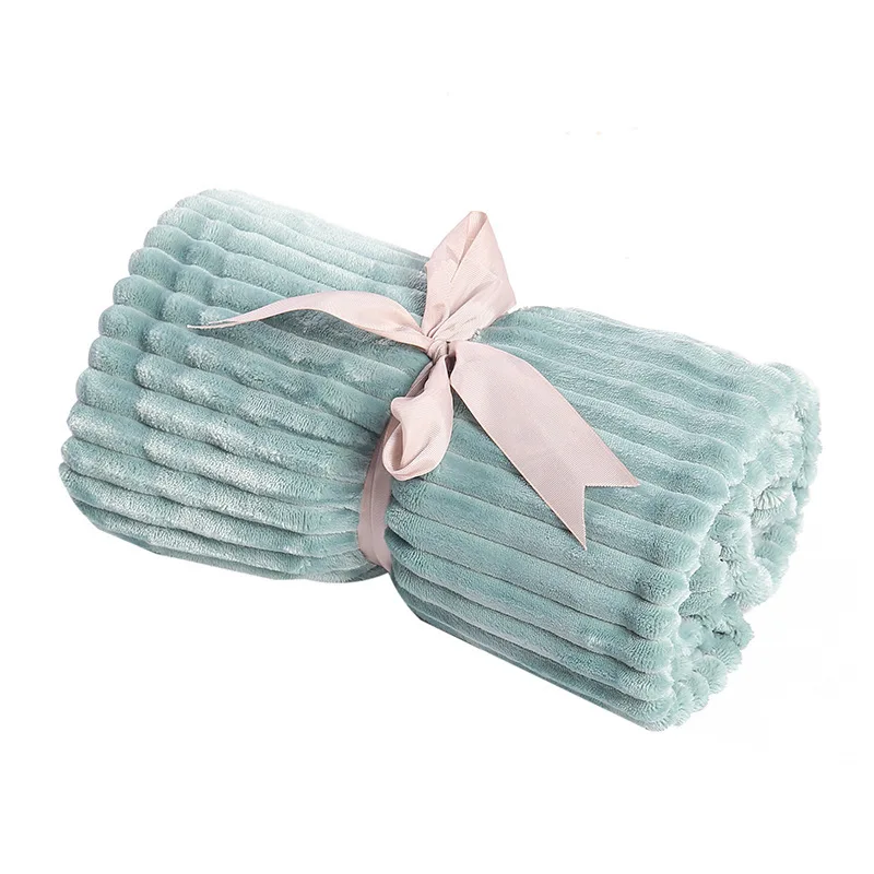 Супер мягкое одеяло s зимнее теплое уютное покрывало однотонное Полосатое