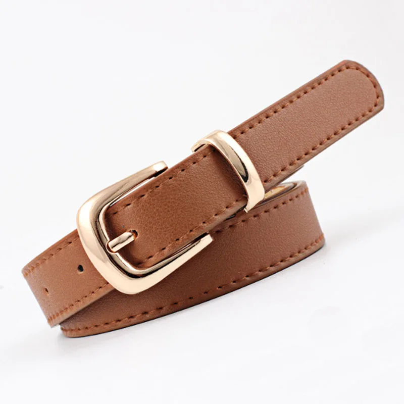 

Simple Elegant Woman Belt 2020 New Europe America Style No Hassle Women's Belt Fashion All-match Exquisite Multicolor Belts
