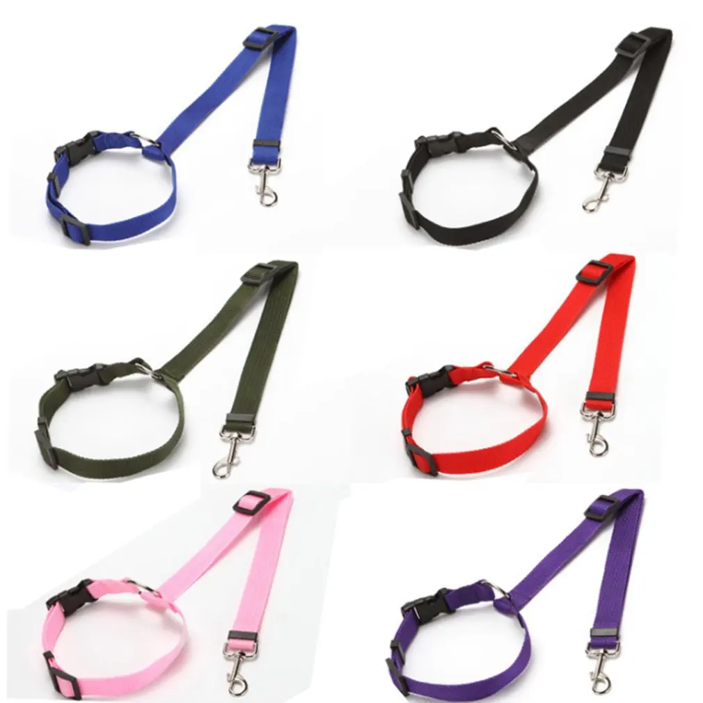Ремень безопасности для собак и кошек регулируемый нейлоновый ремень на